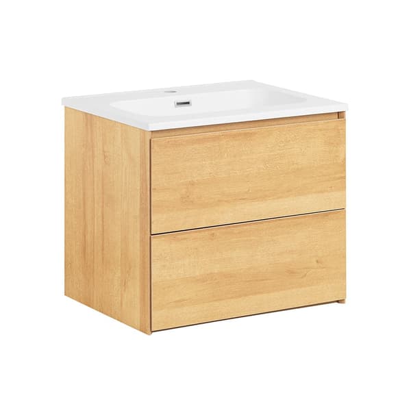 Vaskebassin med Skab, BZR174-N, 61x46x54 cm, Hvid