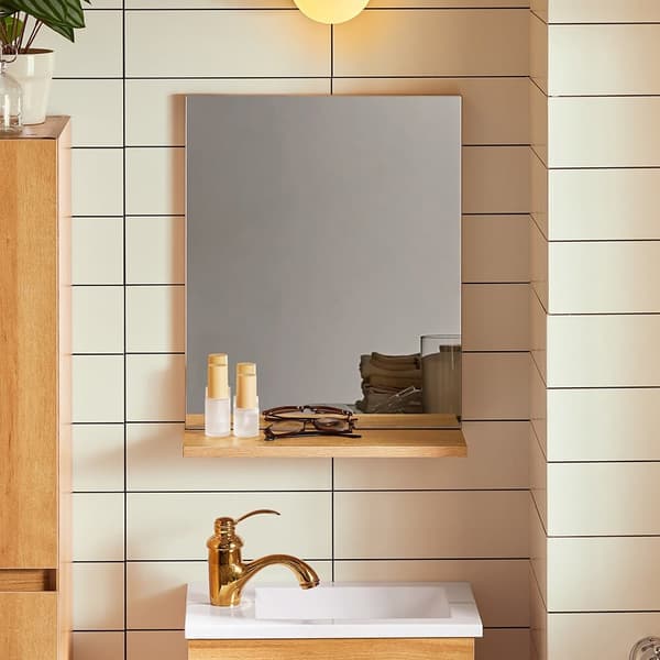Vask med forfængelighedsenhed, BZR169-SET, 40x25x52 cm, Brun