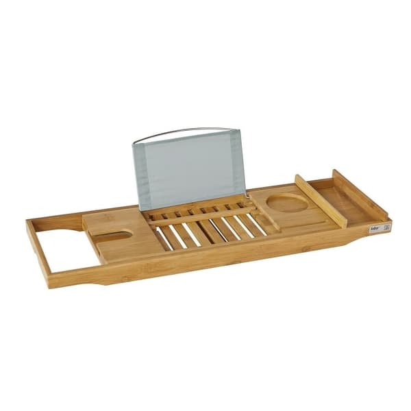 Badekarshylde, FRG207-N, Bredde 22 cm, Længde justerbar 70-104 cm, Brun
