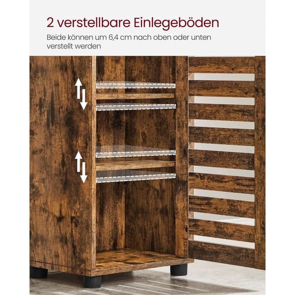 Kylpyhuoneen kaappi, VASAGLE BBK160X01, 40x30x167 cm, ruskea