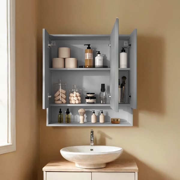 Badeværelsesskab, VASAGLE BBK129W01, 16,5x70x75 cm, Skyhvid