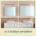 Miniatyrbild 2 av 6: Speglingskabinett, 15x90x60 cm, Vit