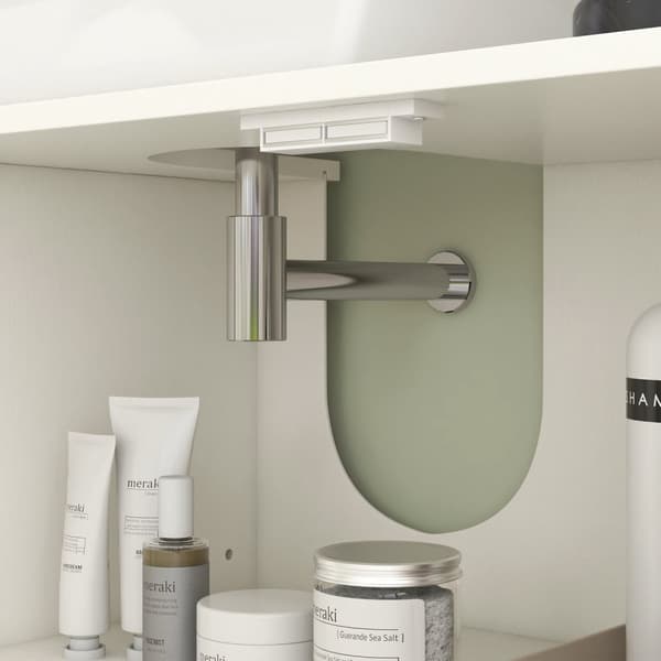 Rootz Badrum Basskåp - Badrumsförvaring - Badrumsarrangör - Justerbara hyllor - 90B x 30T x 63H cm
