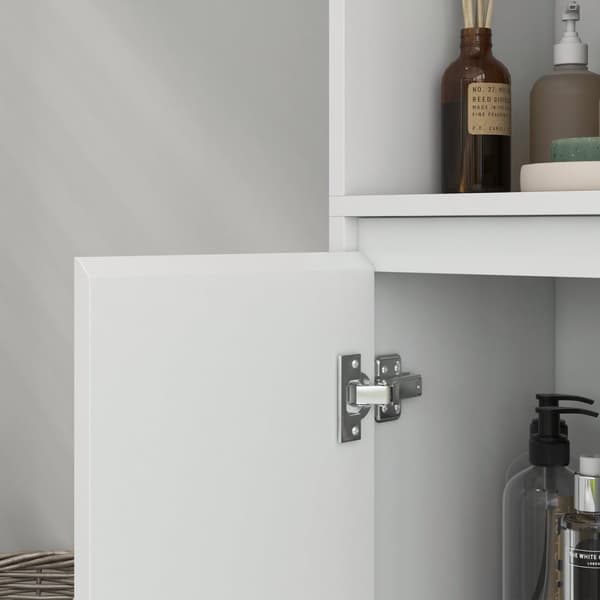 Rootz badeværelse skab - opbevaringsskab - arrangør - justerbar hylde - 53 x 30 x 80 cm - Optimer små rum