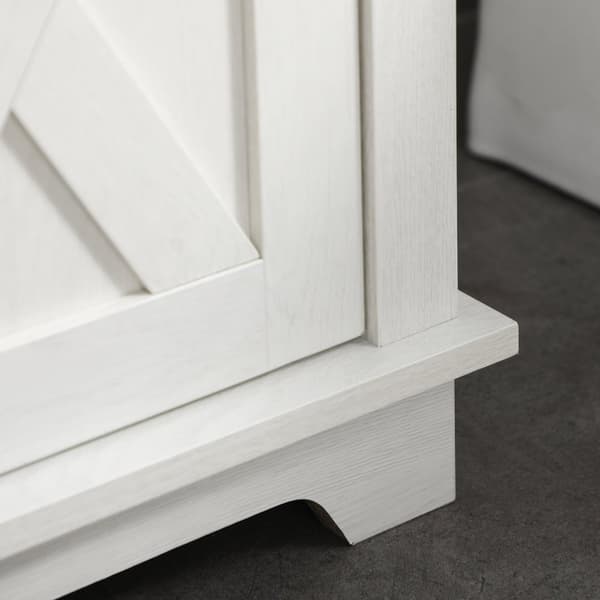 Rootz Badrumsskåp Vanity - Basskåp - Lagringsenhet - Spacebesparing - 60 x 30 x 60 cm - Vit - Optimerar utrymme under handfat