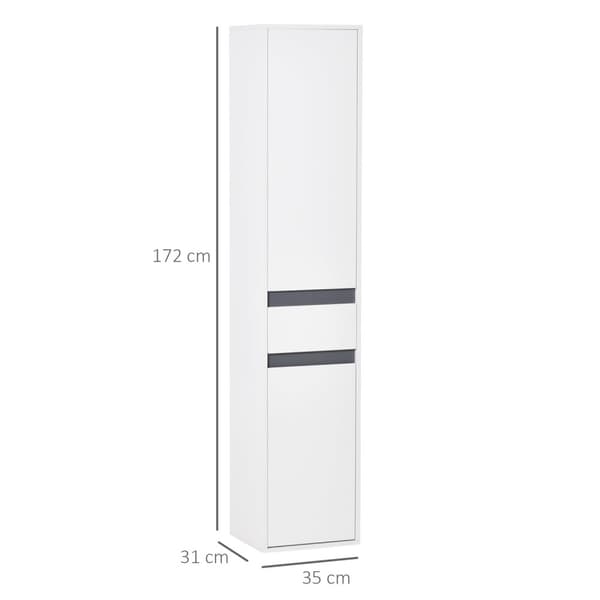 Rootzin kylpyhuoneen säilytyskaappi - kylpyhuonekaapit - säilytyshyllyt - tilaa säästävä - 35L x 172h cm