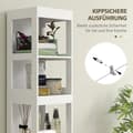 Miniatyrbillede 6 af 10: Rootz Compact Badeværelse Skab - Rumbesparende badeværelseshylde - MDF Smal opbevaring - Maksimer plads - 30x30x141.2cm - Elegant hvid finish