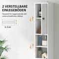 Miniatyrbillede 5 af 10: Rootz High Slim Badeværelse Skab - Opbevaringsarrangør - Rumbesparelse - Maksimerer plads - 20 cm x 20 cm x 178 cm, hvid