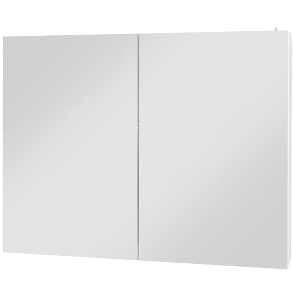 Rootz LED Wall Mirror Cabinet - Badeværelse Mirror - Vanity Cabinet - Clear Reflection - 90L x 15b x 70H cm