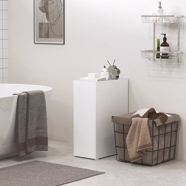 Rootz smalt badrumsskåp - golvskåp - fristående förvaring - enkla glid djupa lådor - 47 cm x 25 cm x 66,5 cm