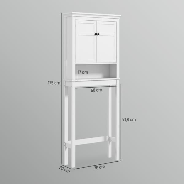 Rootz över toaletthyllan - Badrumshylla - Space Saver - Förbättra lagring - 70L x 20B x 175H cm