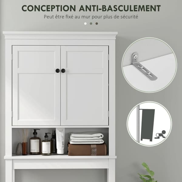 Rootz över toaletthyllan - Badrumshylla - Space Saver - Förbättra lagring - 70L x 20B x 175H cm