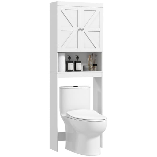 Rootz Toalettskåp - Badrumsförvaring - Hyllenhet - Space Saving Design - 58,5L x 23B x 170H cm