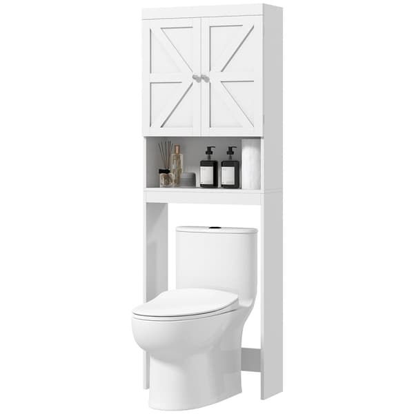 Rootz Toalettskåp - Badrumsförvaring - Hyllenhet - Space Saving Design - 58,5L x 23B x 170H cm