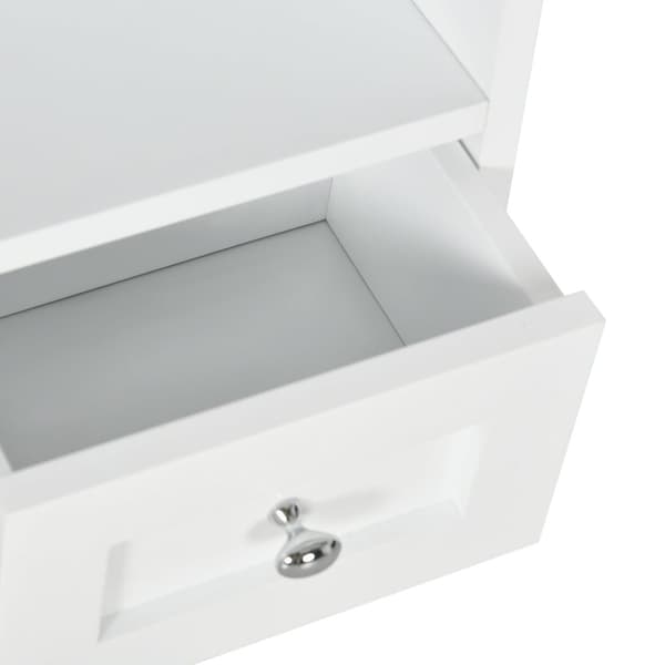 Rootz Wall Bath Cabinet - Badrumsskåp - Vit förvaringsenhet - Spacebesparing Design - 50,8b x 17,8T x 66H cm