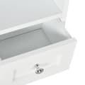 Miniatyrbild 4 av 6: Rootz Wall Bath Cabinet - Badrumsskåp - Vit förvaringsenhet - Spacebesparing Design - 50,8b x 17,8T x 66H cm