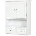 Miniatyrbild 1 av 6: Rootz Wall Bath Cabinet - Badrumsskåp - Vit förvaringsenhet - Spacebesparing Design - 50,8b x 17,8T x 66H cm