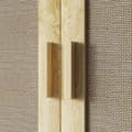 Miniatyrbillede 5 af 6: Rootz Wall Mount Badeværelse Skab - Vægskabinet - Boho -opbevaring - Fugtbestandig rottingdøre - 59 cm x 20 cm x 66,5 cm - Brun