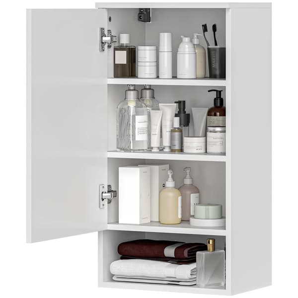 Rootz vægmonteret badeværelse skab - vægskab - justerbare hylder - maksimer opbevaring - 40 cm x 27 cm x 77 cm