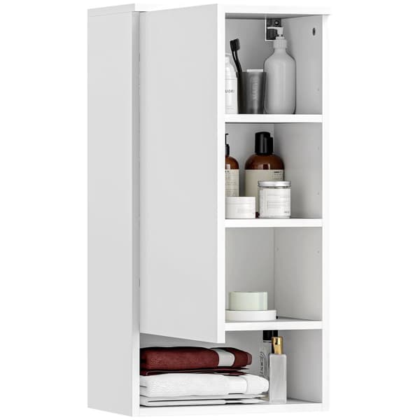 Rootz vægmonteret badeværelse skab - vægskab - justerbare hylder - maksimer opbevaring - 40 cm x 27 cm x 77 cm