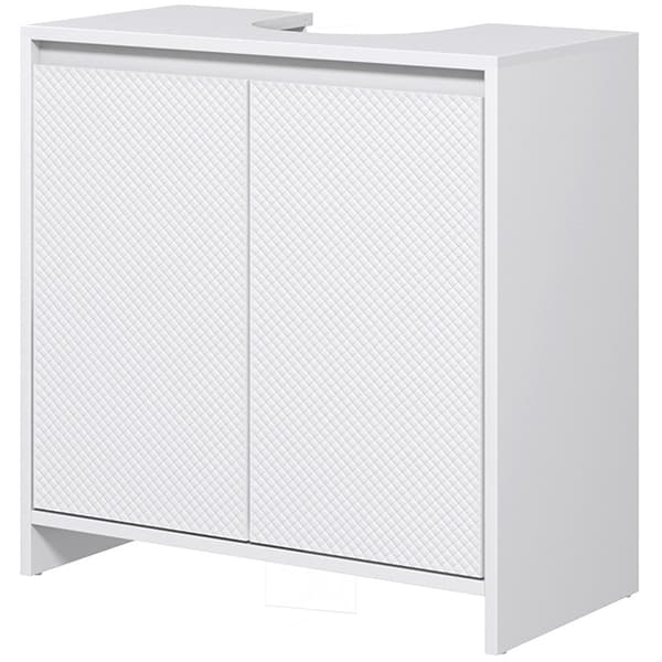 Rootz Washcasin Unit Cabinet - Sink Storage - Badrumsarrangör - Maximerar utrymme - 60 cm x 30 cm x 60 cm - vit