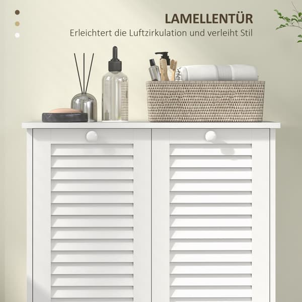 Rootz Washing Cabinet - Vaskeri -arrangør - Sorteringsenhed - Stilfuld og holdbar MDF - 70 x 38 x 73 cm - Hvid