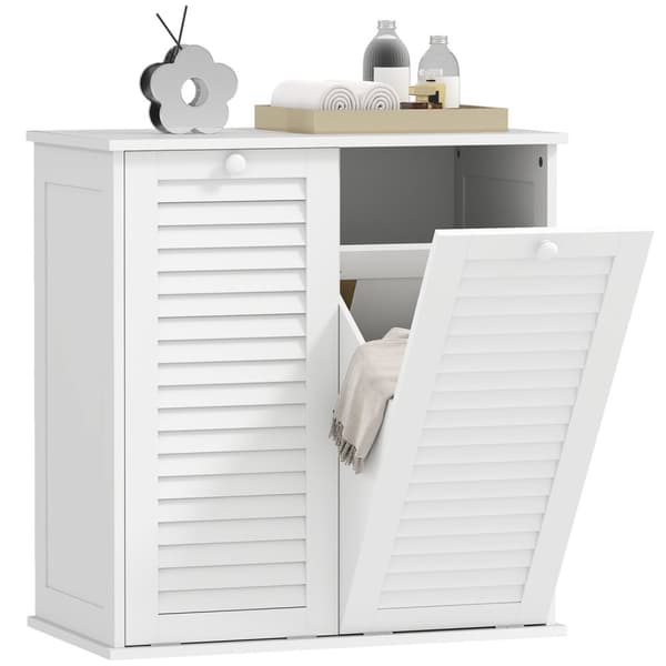 Rootz Washing Cabinet - Vaskeri -arrangør - Sorteringsenhed - Stilfuld og holdbar MDF - 70 x 38 x 73 cm - Hvid