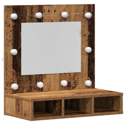 Sminkbord Gamla träet Massivt återvunnet trä 60 x 31.5 x 62 cm