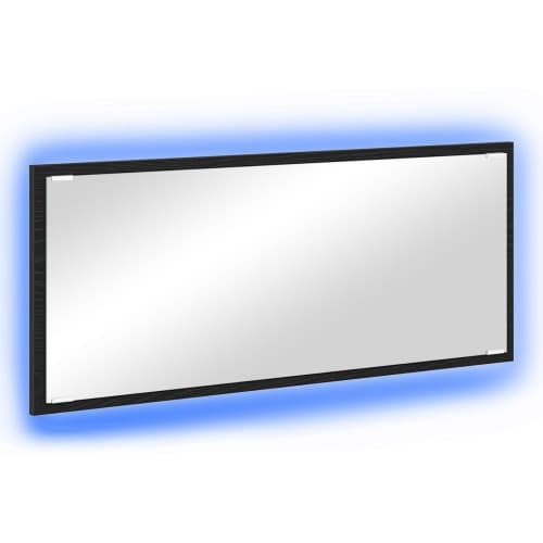 Badrumsspegel Svart ek Glas, MDF Stor Spegel Badrumsspegel