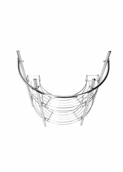 Under handfat - Croydex integrerad tvättställ - AJ401341 - Förvaringsenhet under handfat - 32,5 x 54,5 cm - Förkromad