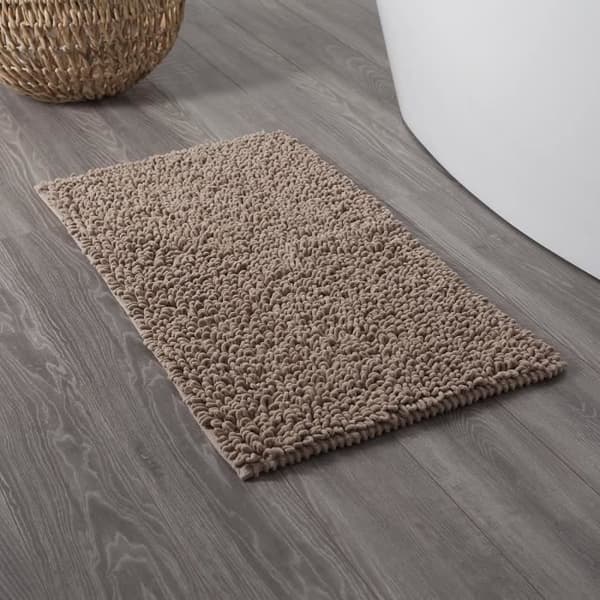 Sealskin Twist Badmatta, Tyg, Sand, 120 x 60 x 3 cm - 294641465