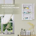 Miniatyrbillede 5 af 9: Medicinskab, 30x14x46 cm, Hvid
