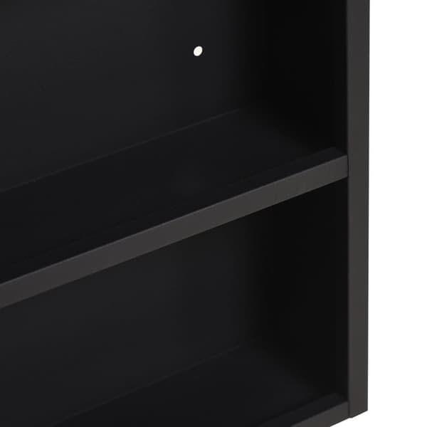 Spejlskab, 46x13.5x58 cm, Sort