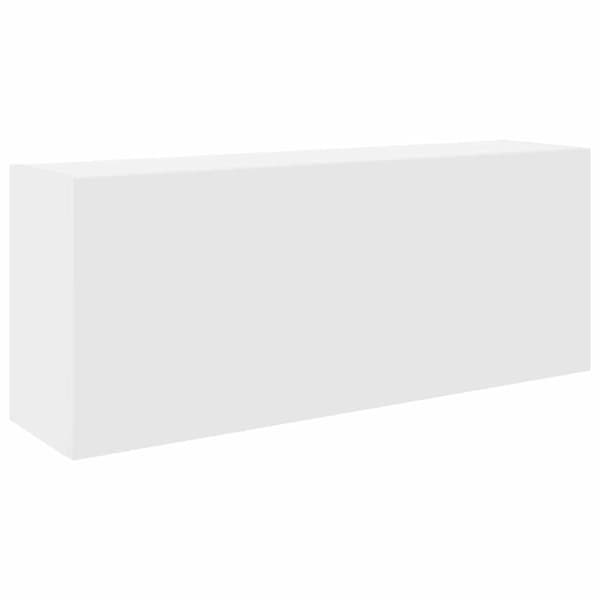 Väggskåp för badrum vit 100x25x40 cm konstruerat trä