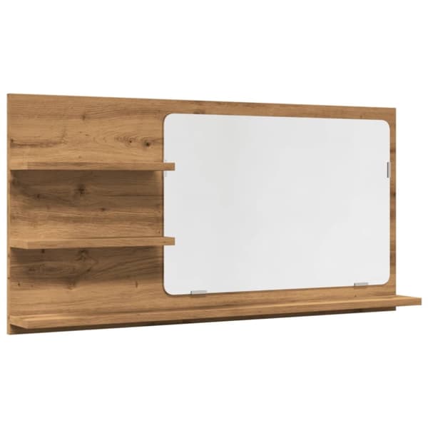 Spegelskåp för badrum artisan ek 90x11x45 cm konstruerat trä