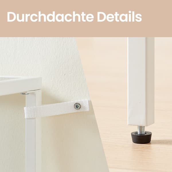 Rootz 4 -Tier Badrumshylla - Robust glashyllor - Metallram - 40 kg kapacitet - Space Saver - 30x40x95cm