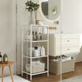 Miniatyrbild 2 av 7: Rootz 4 -Tier Badrumshylla - Robust glashyllor - Metallram - 40 kg kapacitet - Space Saver - 30x40x95cm