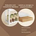 Miniatyrbild 3 av 5: Rootz bambu badrumshylla - växthylla - justerbara hyllor - rymdbesparande - 60 cm x 54 cm x 15 cm