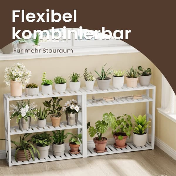 Rootz bambu badrumshylla - växthylla - justerbara hyllor - rymdbesparande - 60 cm x 54 cm x 15 cm