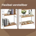 Miniatyrbillede 5 af 6: Rootz bambus badeværelseshylde - køkkenhylde - opbevaringshylde - rumbesparende design - 60 x 26 x 130 cm