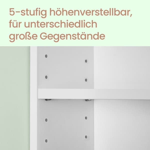 Rootz Badrumsvaskskåp - Öppna fack - Badrumsförvaring - MDF Material - Space Saving Design - 30 cm x 80 cm x 64 cm