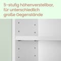 Miniatyrbild 4 av 5: Rootz Badrumsvaskskåp - Öppna fack - Badrumsförvaring - MDF Material - Space Saving Design - 30 cm x 80 cm x 64 cm