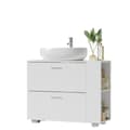 Miniatyrbild 1 av 5: Rootz Badrumsvaskskåp - Öppna fack - Badrumsförvaring - MDF Material - Space Saving Design - 30 cm x 80 cm x 64 cm