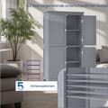 Miniatyrbillede 4 af 5: Rootz badeværelse skab - køkkenskab - MDF -opbevaringsenhed - Rumbesparende design - 30 x 60 x 110 cm