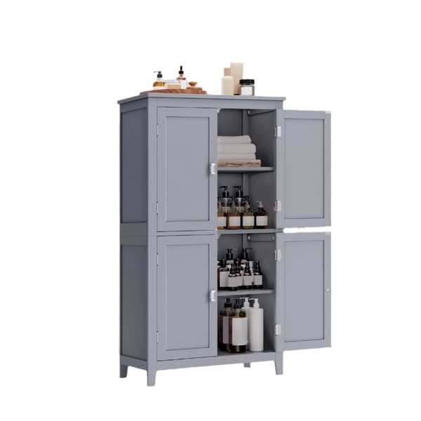 Rootz badeværelse skab - køkkenskab - MDF -opbevaringsenhed - Rumbesparende design - 30 x 60 x 110 cm