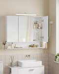 Miniatyrbild 2 av 7: Rootz Badrumskåp - förvaringsenhet - Vanity Capboard - White Finish - Organiserar Essentials - 16,5 cm x 90 cm x 75 cm