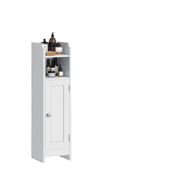 Rootz badeværelse skab - lille opbevaring - smal stående enhed - pladssparer - 18 cm x 20 cm x 80 cm