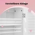 Miniatyrbillede 3 af 6: Rootz badeværelse vægskab - medicinskab - justerbar hylde - hvid elegance og let adgang - 60 cm x 20 cm x 70 cm