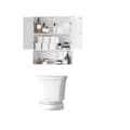 Miniatyrbillede 1 af 6: Rootz badeværelse vægskab - medicinskab - justerbar hylde - hvid elegance og let adgang - 60 cm x 20 cm x 70 cm