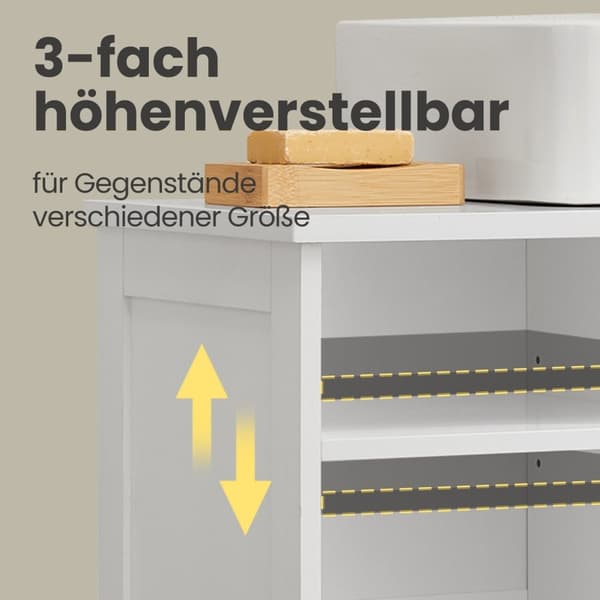 Rootz Sink Cabinet - Basskåp - Badrumsskåp - Space Saving Storage - 30 cm x 90 cm x 60 cm